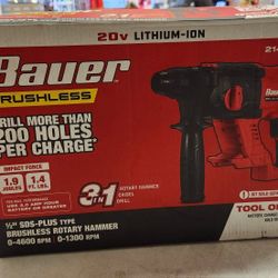 Bauer Rotary Hammer Tool Only In Box