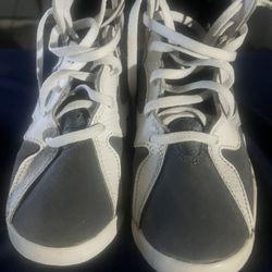 Gray And White Nike With Purple Jordan 3 Y