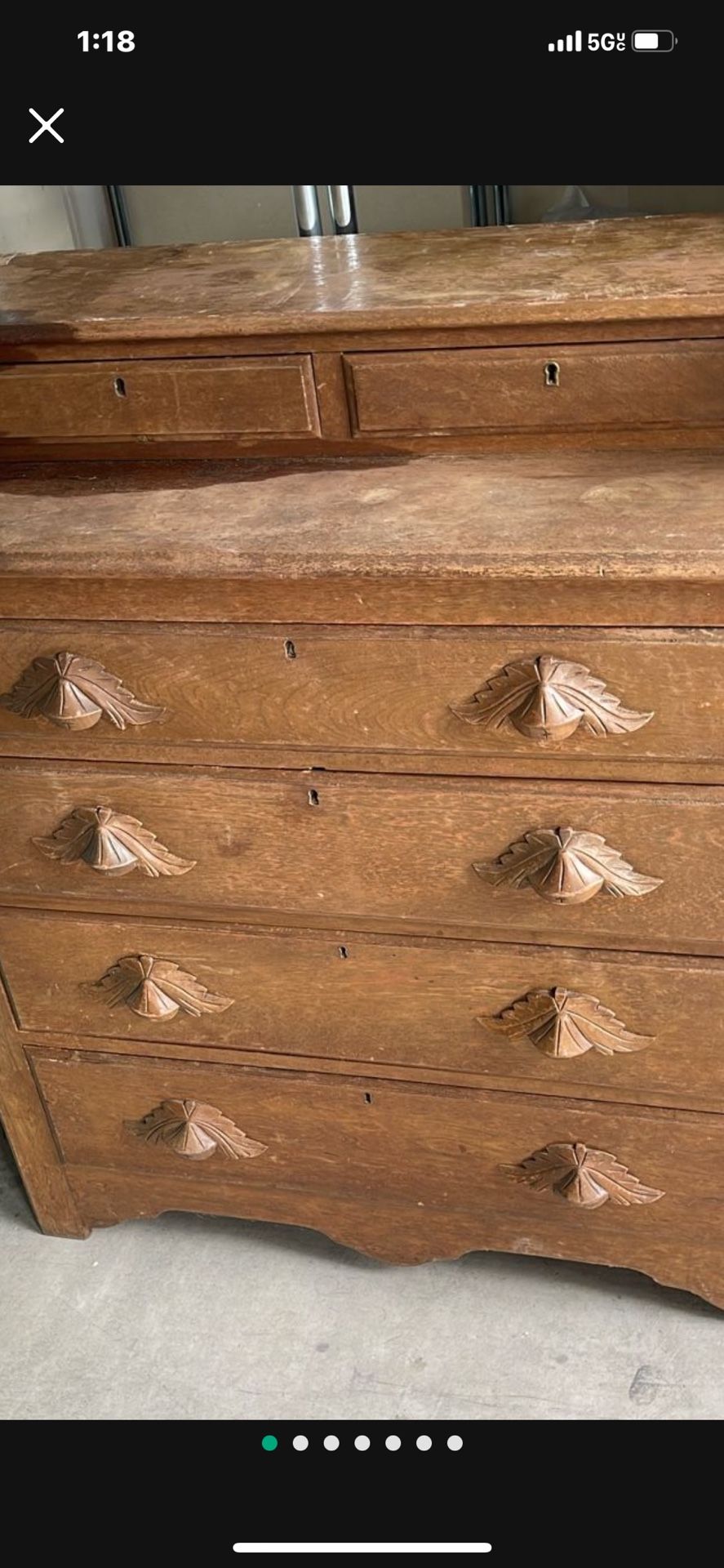 Antique Hand Crafted Unique Dresser