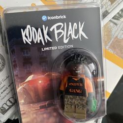 Kodak Black ICONBRICK Limited Edition Custom  Lego Figure Rap Money 