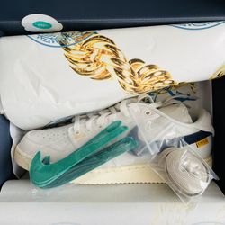 Nike Jordan 1 Retro AJKO Low SP 'Union Sail Leather' Men's DZ4864-100 Size 9.5 M, 10.5M, 11.5 M