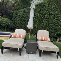 Chaise Lounge Chairs Set 