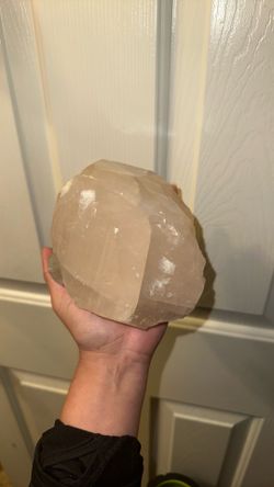 Big Pink Calcite Mineral Rock