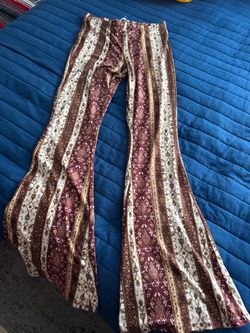 Boho Floral Print Flare Pants