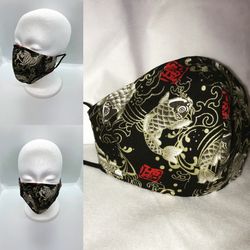 Japanese lucky Koi Fish face mask