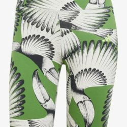 Green, Black And White Adidas Sport Shorts