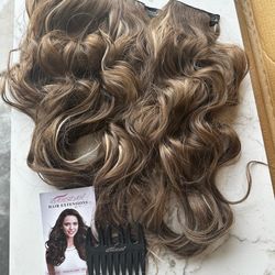 20 in brown clip in extensions new