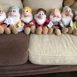 Seven dwarfs Stuffed Animals-12”