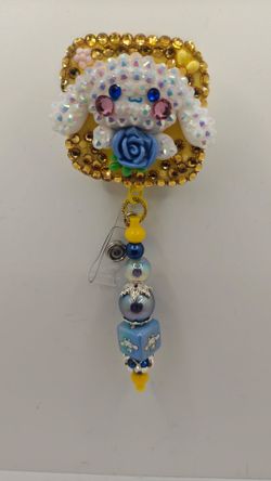 Jeweled Cinnamoroll Alligator Badge Reel