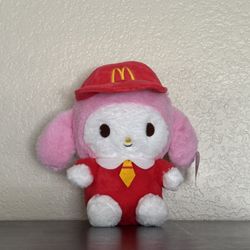 Melody as McDonalds worker plushie