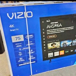 75 Vizio TV smart 4K HDTV $55 down on Financing for your delivery six month warranty