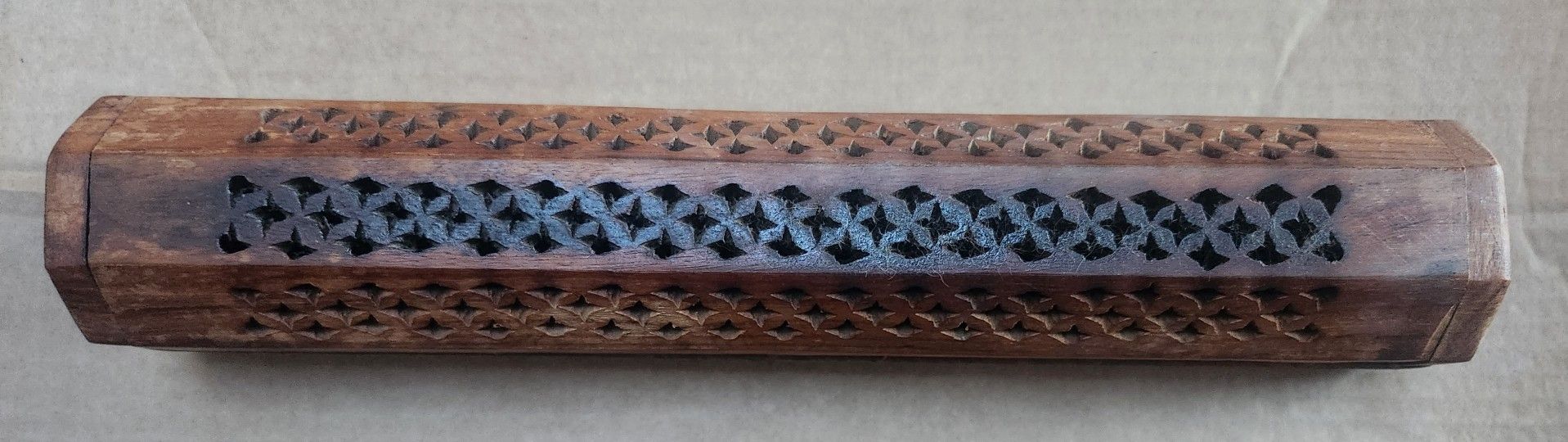 1 er Pc Wood Incense Burner HoldBox Ash Catcher Sticks 12" Design Burning Joss Brass Elephants Inlaid
Brass Elephants Inlaid