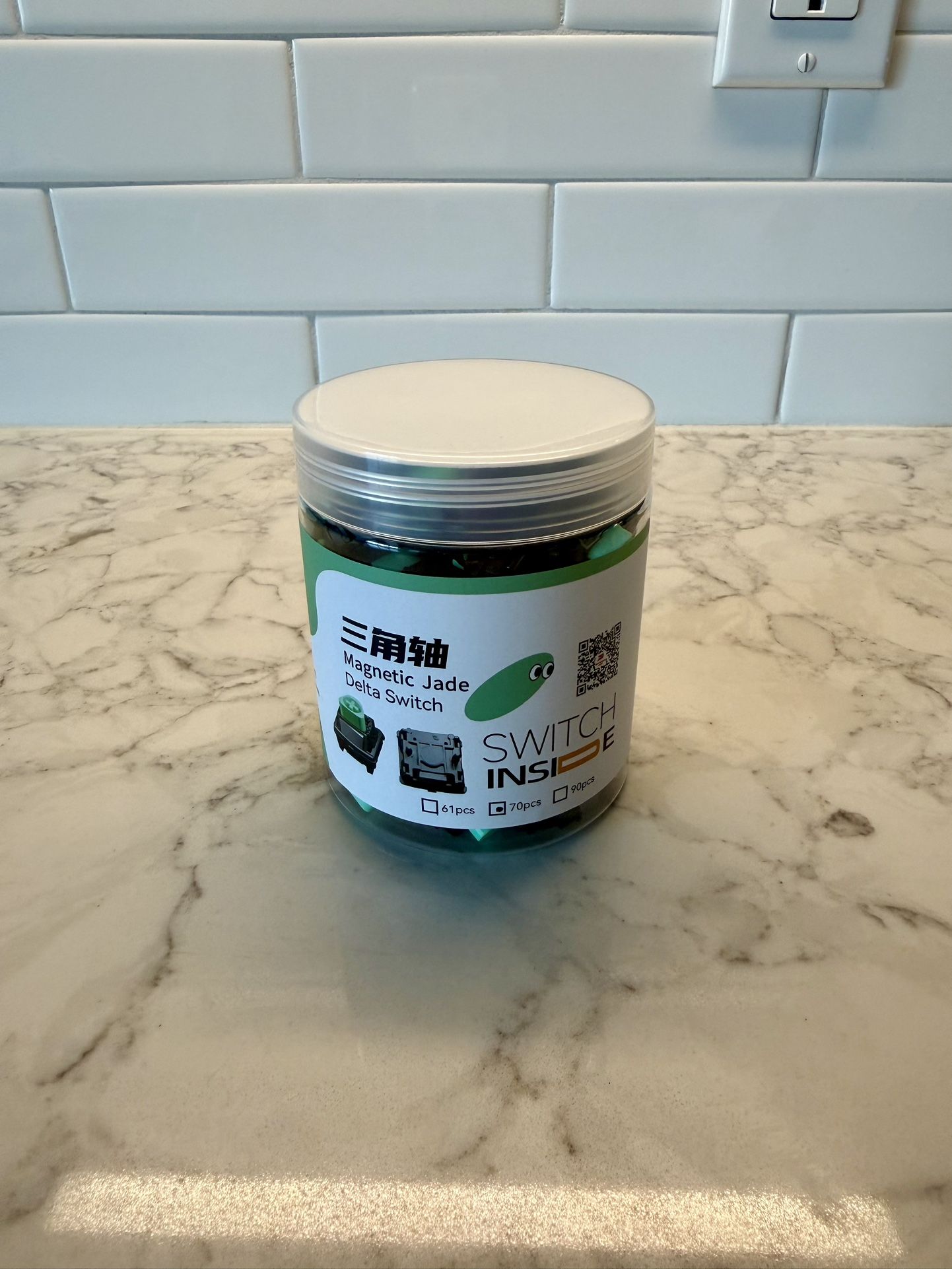 GATERON Magnetic Jade Delta Switch Set, Dark version, 90 pcs - NEW RELEASE !