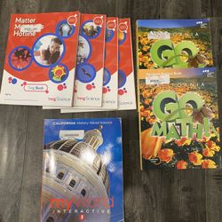 5th Grade Curriculum Twig Science, Go Math, My World $40