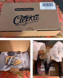 NEW ClefArc Guitar Wall Hangers – 2 Pack + Hardware