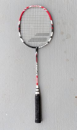 Babolat First Blast Badminton Racket 95g Flexible Red Black White Used