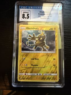 2018 Pokemon Ultra Prism Electabuzz #43/156 Rev Holo CGC 8.5