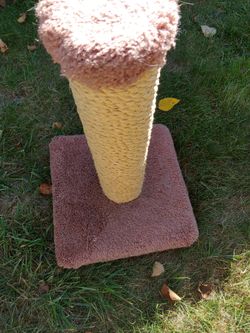 Cat Scratching Post with Plush Base