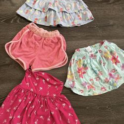 24 Months And 2T Girls Summer Skorts 
