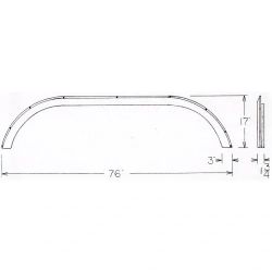 Ragen Tandem Fender Skirt - Rounded
