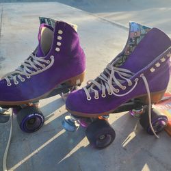 Purple MOXIE roller Skates, Size 8