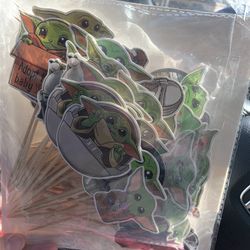 Baby Yoda Cake &cupcake Toppers