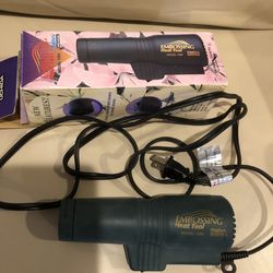 Embossing heat tool. Blow dry.