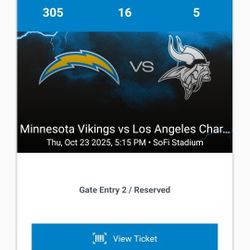 Chargers V Vikings 