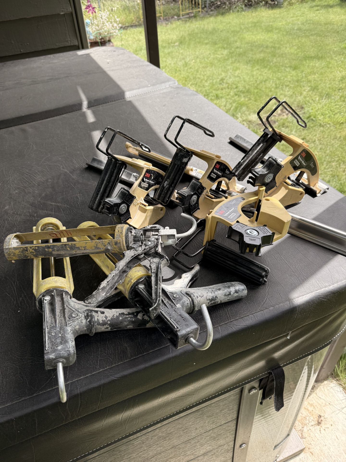4- 3M Masker Dispenser & 3-Caulk Guns