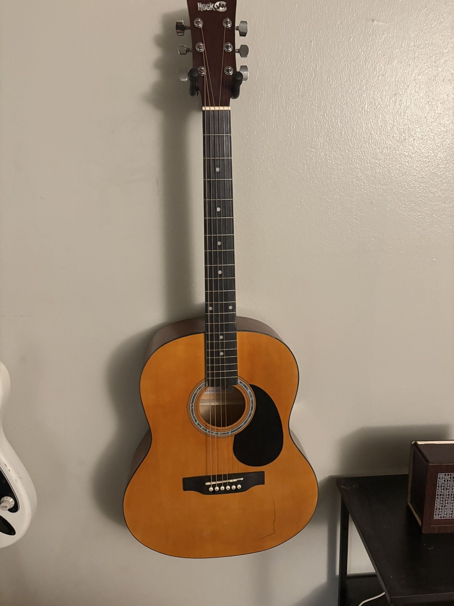 Rock jam adult acoustic guitar