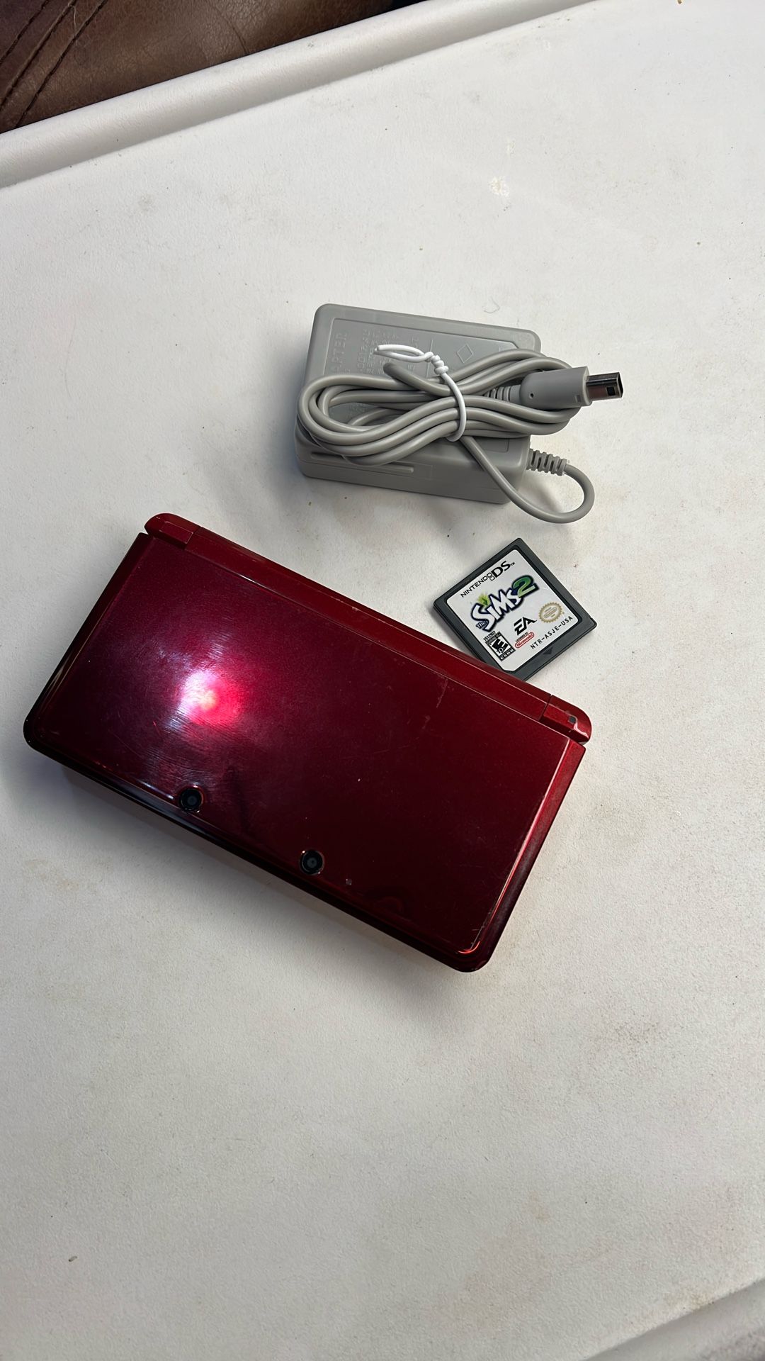 Nintando 3DS With Charger And One Game