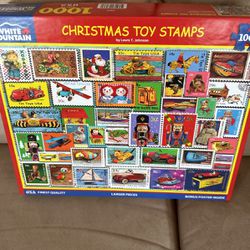 Christmas Toy Stamps Jigsaw Puzzle 