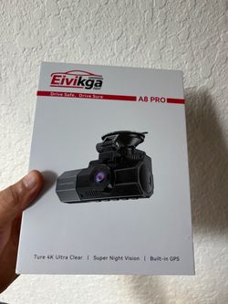 Eivikga A8 Pro 4K Dash Cam record