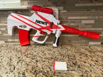 Nerf Fortnite B-AR Motorized Dart Blaster - Fortnite Converge Wrap, Motorized