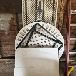 Folding Table A Round And A Long