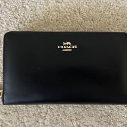 Coach Check Book Wallet 