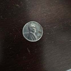 1943 Steel wheat penny with no mint mark