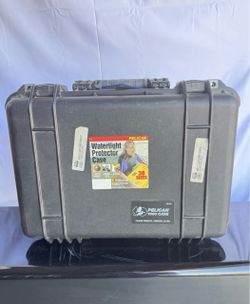 Pelican 1500 Watertight Protector Hard Case Black w/ Foam Insert USA Tag