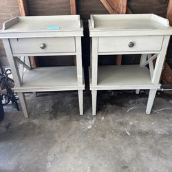 Two Matching Nightstands 