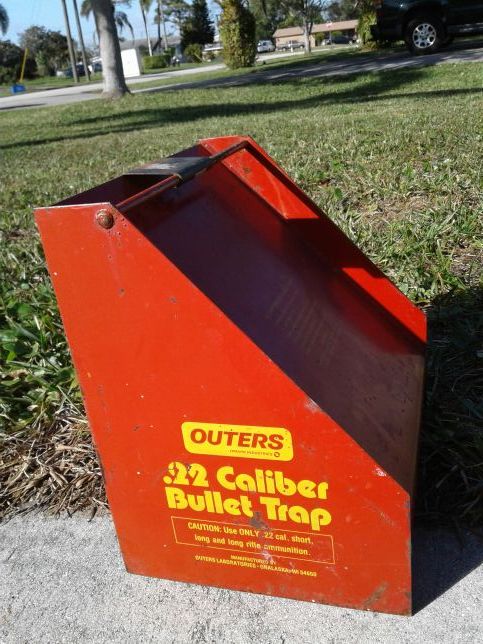 Outers 22 caliber bullet trap