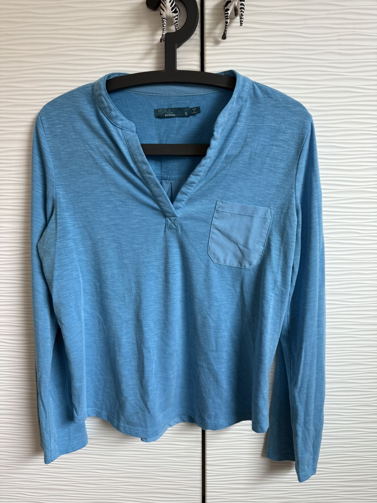 Lot Of 2: Pink And Blue Prana Shirts Tops S Small