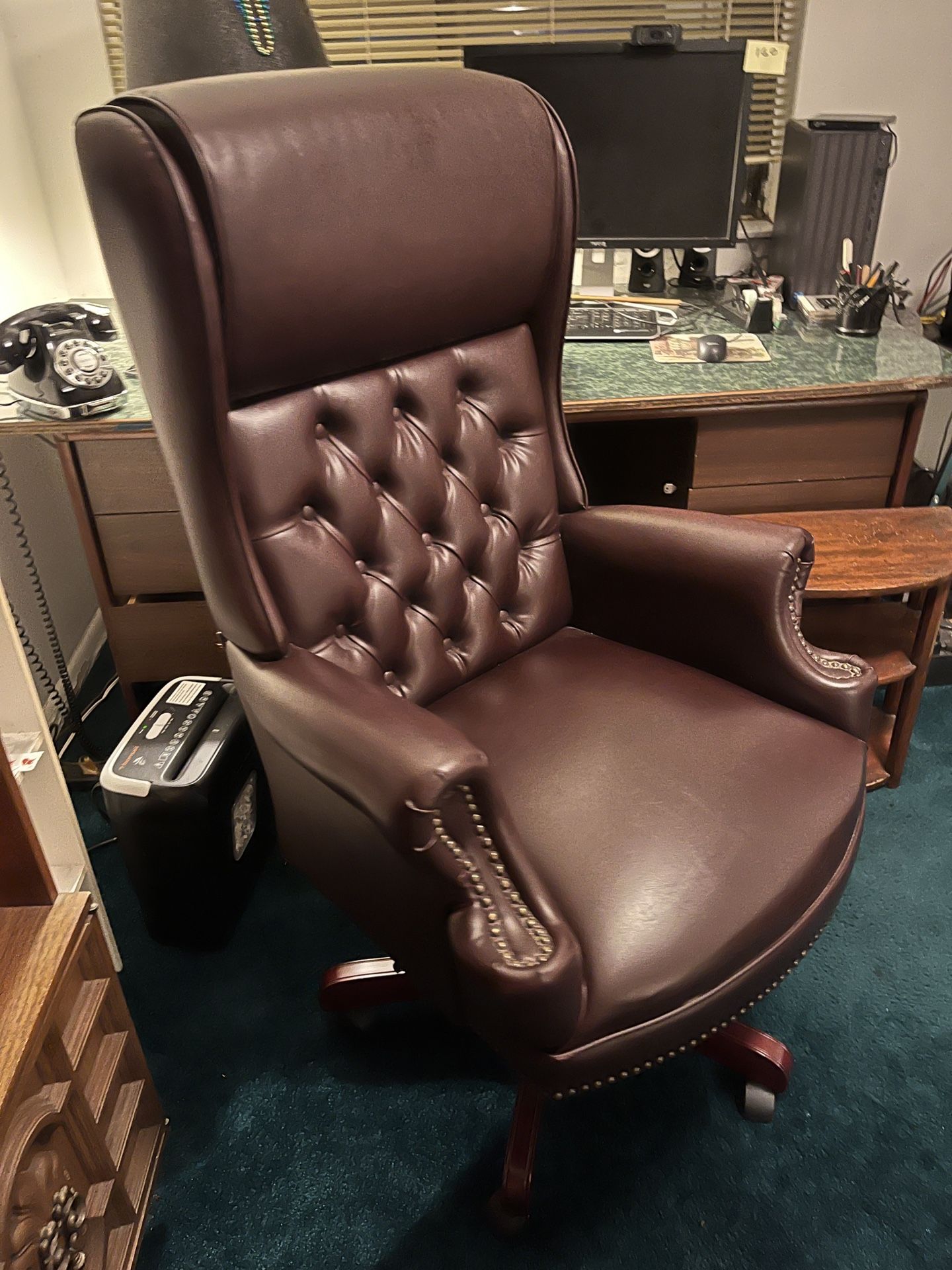 High Back Leather Office Chair