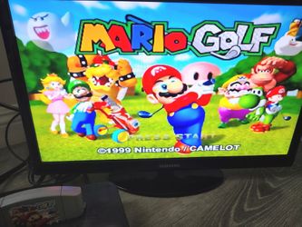Mario Golf N64 with Box and Manual  TESTED WOULD TRADE