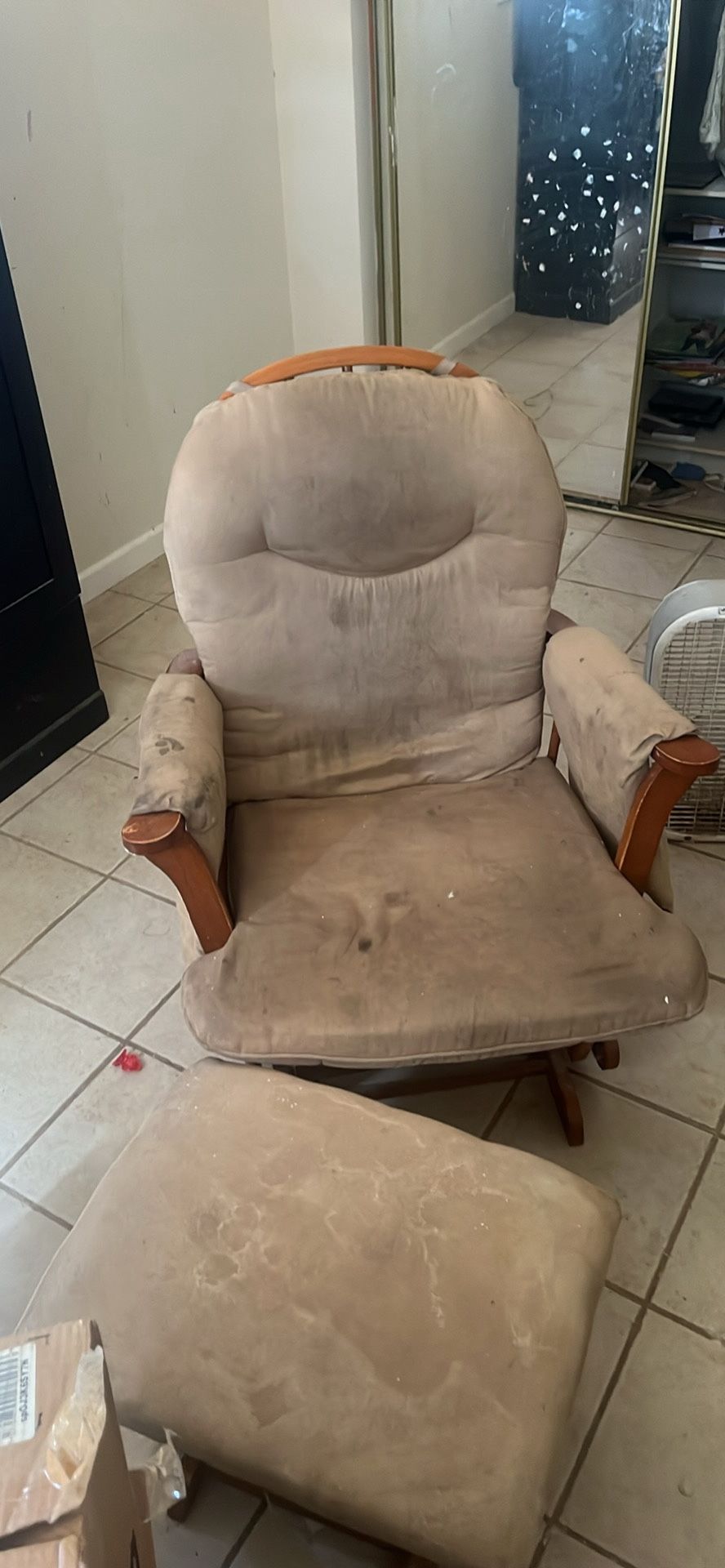 Rocking Chair With Footrest