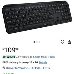 Logitech MX Keys S Wireless Keyboard, Low Profile, Fluid Precise Quiet Typing, Programmable Keys, Backlighting, Bluetooth, USB C Rechargeable, for Win