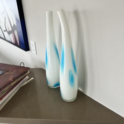 17” High Glass Vases