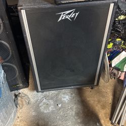 hollow bass cabinet and mini bass amp 