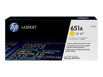 NEW HP 651A LaserJet Toner Cartridge - Yellow