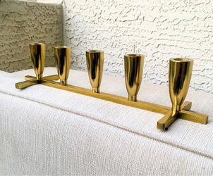 NEW Solid 5 Taper Candle Holder