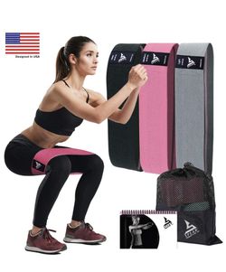 Resistance Booty Bands for Butt and Legs, Resistant Bands for Women/ Men, Set of 3 Non-Slip Workout Bands, Multiple Exercise Glute and Hip Stretch Ba